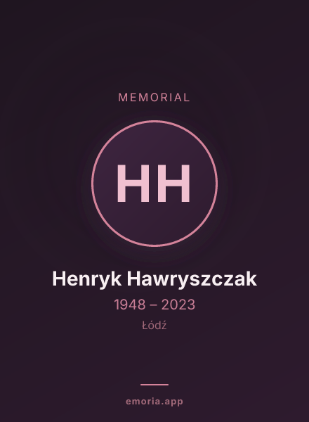 Memorial portrait of Henryk Hawryszczak