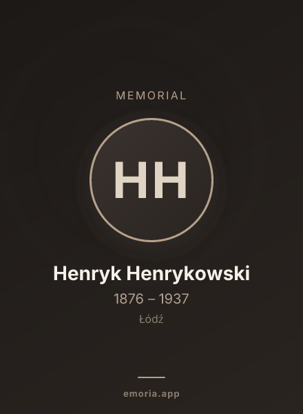 Memorial portrait of Henryk Henrykowski