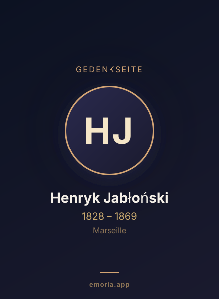 Gedenkportrait von Henryk Jabłoński