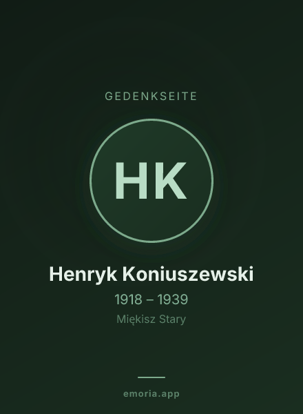 Gedenkportrait von Henryk Koniuszewski