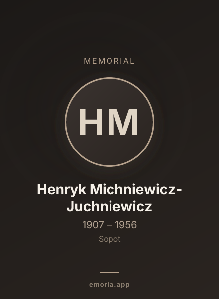 Memorial portrait of Henryk Michniewicz-Juchniewicz