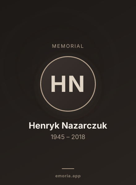 Memorial portrait of Henryk Nazarczuk