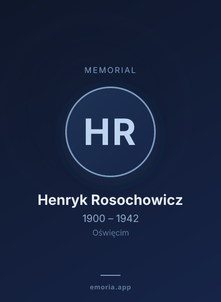 Memorial portrait of Henryk Rosochowicz