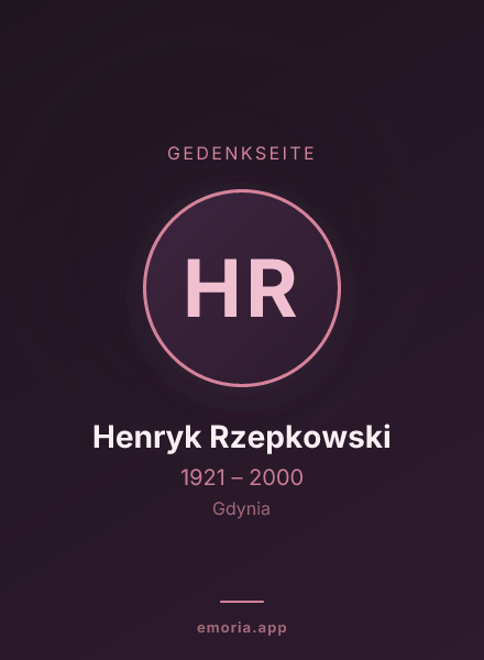 Gedenkportrait von Henryk Rzepkowski