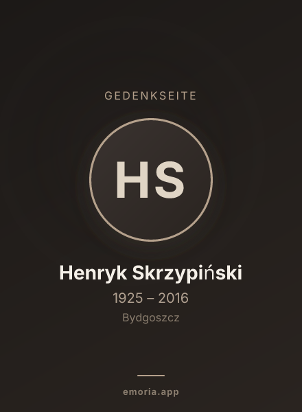 Gedenkportrait von Henryk Skrzypiński