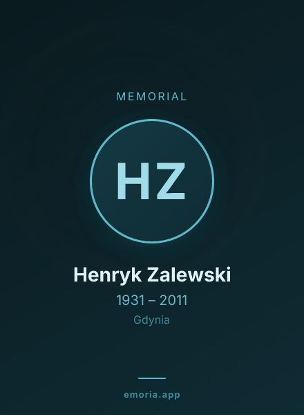 Memorial portrait of Henryk Zalewski