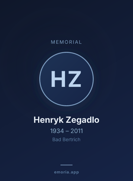 Memorial portrait of Henryk Zegadlo