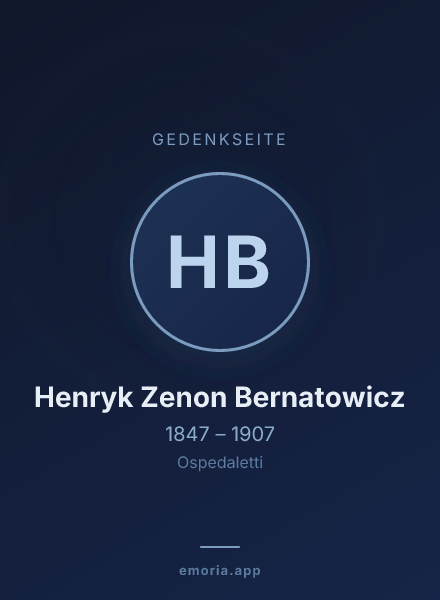 Gedenkportrait von Henryk Zenon Bernatowicz