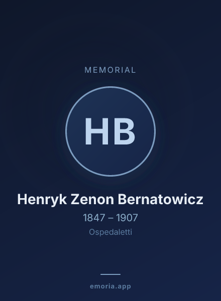 Memorial portrait of Henryk Zenon Bernatowicz