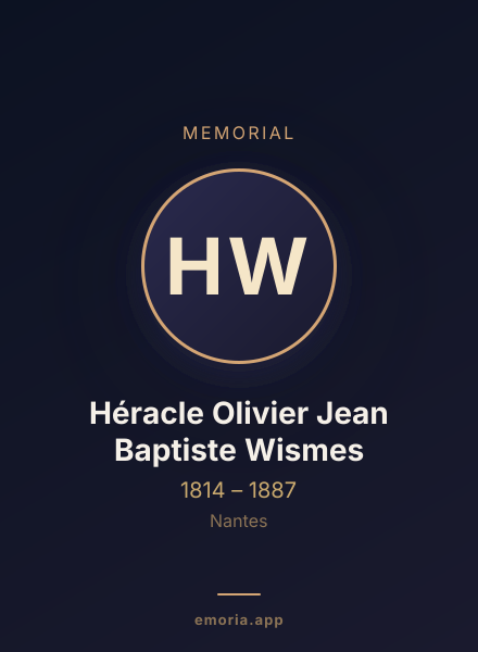 Memorial portrait of Héracle Olivier Jean Baptiste Wismes