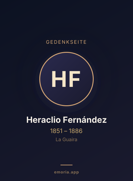 Gedenkportrait von Heraclio Fernández