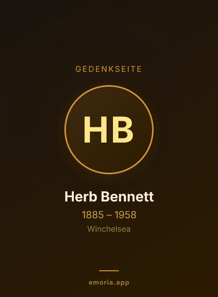 Gedenkportrait von Herb Bennett