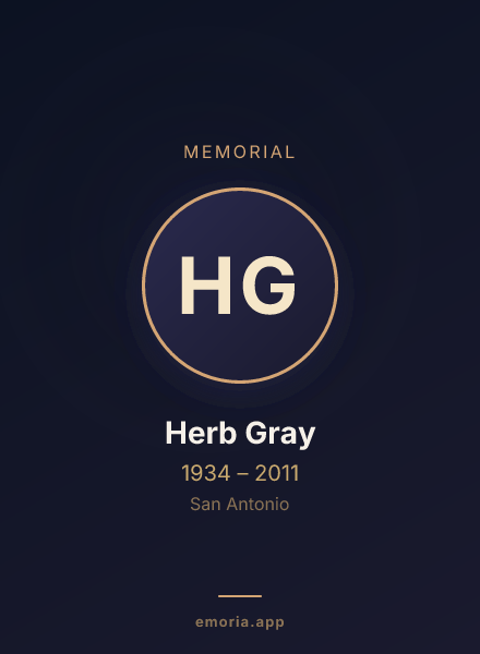 Memorial portrait of Herb Gray