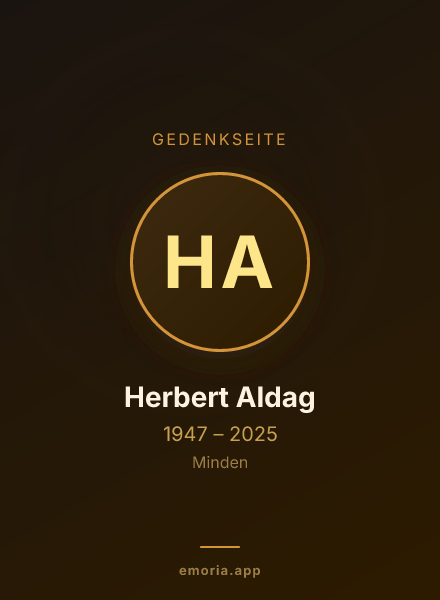 Gedenkportrait von Herbert Aldag
