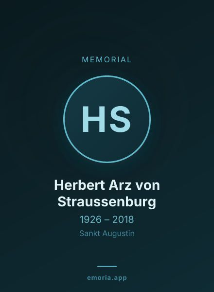 Memorial portrait of Herbert Arz von Straussenburg