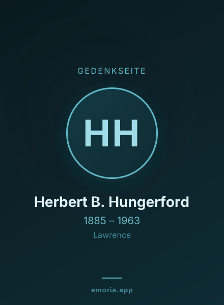 Gedenkportrait von Herbert B. Hungerford