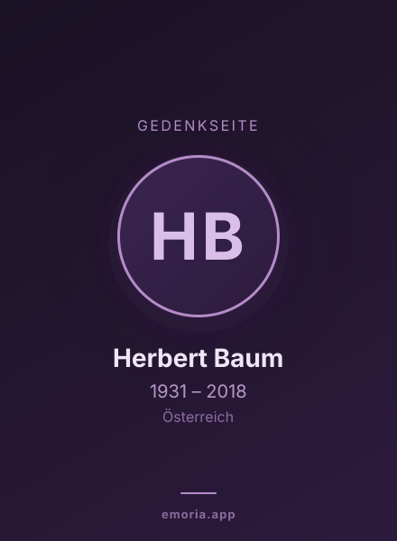 Gedenkportrait von Herbert Baum