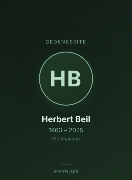Gedenkportrait von Herbert Beil