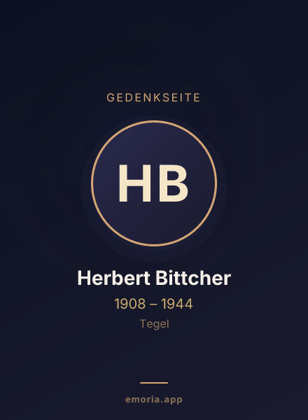 Gedenkportrait von Herbert Bittcher