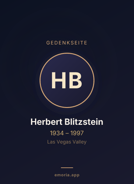 Gedenkportrait von Herbert Blitzstein