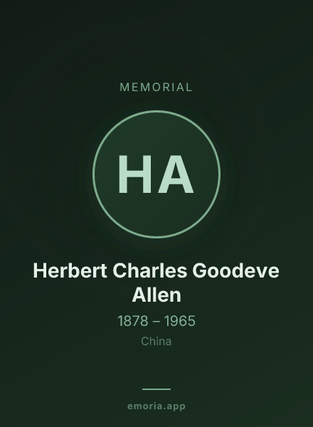 Memorial portrait of Herbert Charles Goodeve Allen