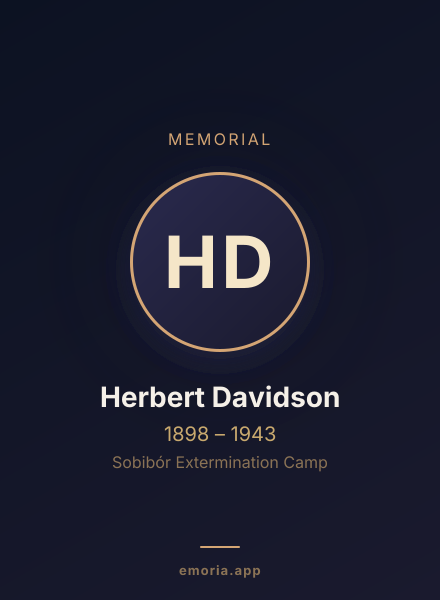 Memorial portrait of Herbert Davidson