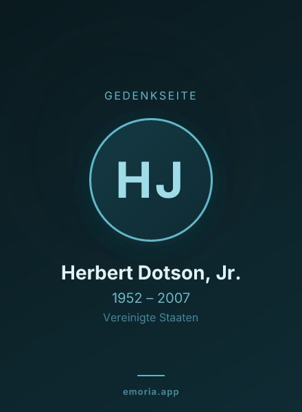 Gedenkportrait von Herbert Dotson, Jr.