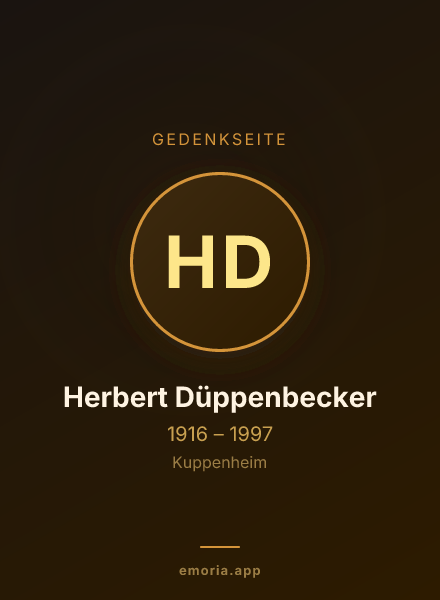 Gedenkportrait von Herbert Düppenbecker