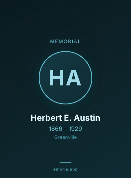 Memorial portrait of Herbert E. Austin