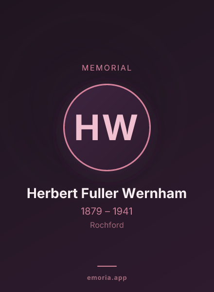 Memorial portrait of Herbert Fuller Wernham