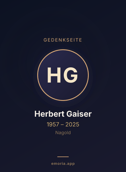Gedenkportrait von Herbert Gaiser