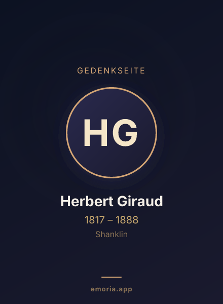 Gedenkportrait von Herbert Giraud