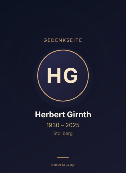Gedenkportrait von Herbert Girnth