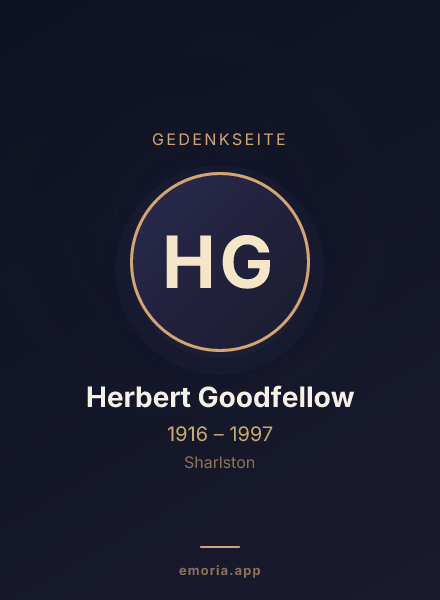 Gedenkportrait von Herbert Goodfellow