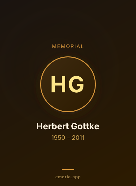 Memorial portrait of Herbert Gottke
