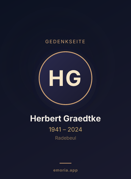 Gedenkportrait von Herbert Graedtke