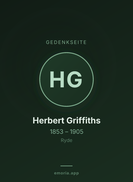 Gedenkportrait von Herbert Griffiths