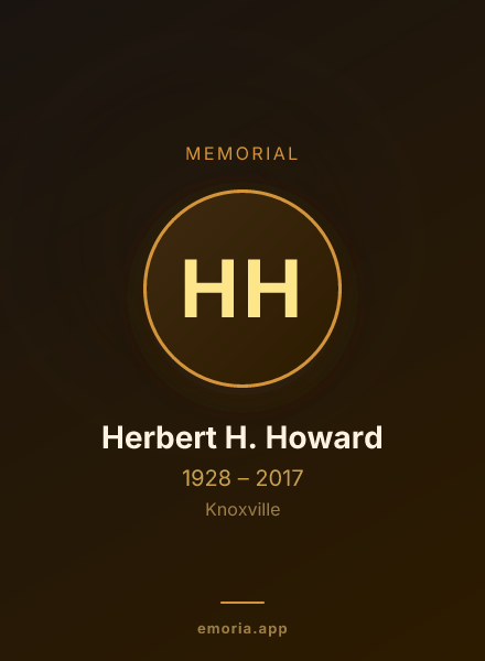Memorial portrait of Herbert H. Howard