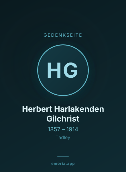 Gedenkportrait von Herbert Harlakenden Gilchrist