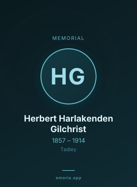 Memorial portrait of Herbert Harlakenden Gilchrist