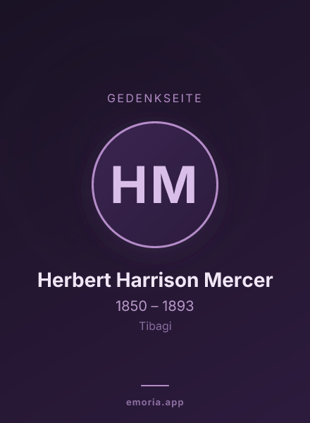 Gedenkportrait von Herbert Harrison Mercer