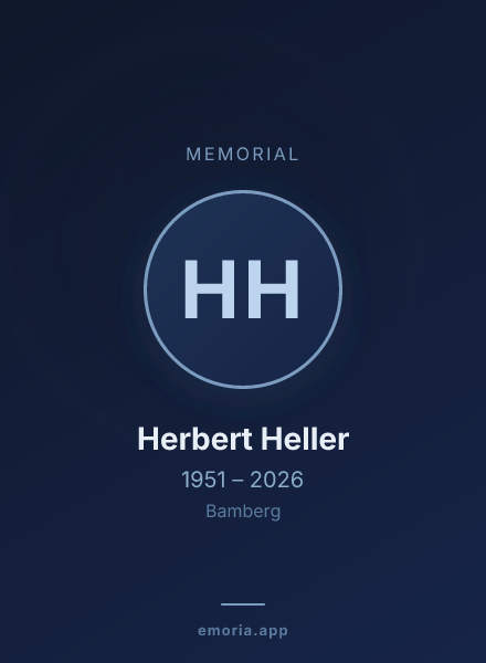 Memorial portrait of Herbert Heller