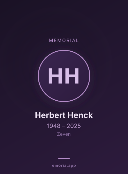 Memorial portrait of Herbert Henck