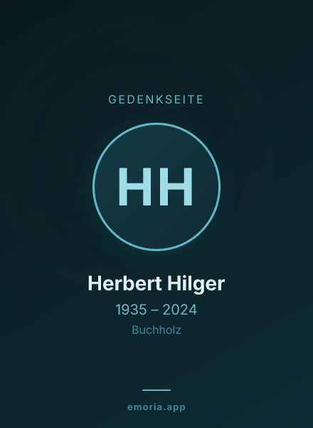 Gedenkportrait von Herbert Hilger