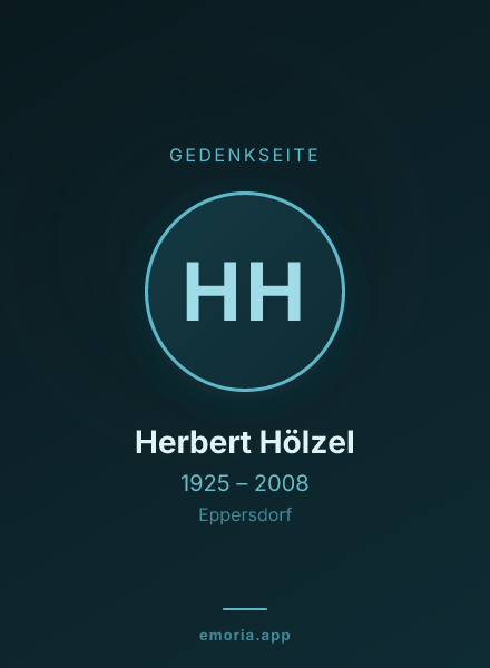 Gedenkportrait von Herbert Hölzel