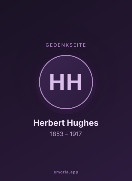 Gedenkportrait von Herbert Hughes