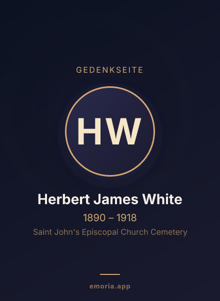 Gedenkportrait von Herbert James White