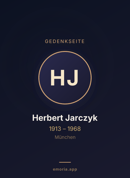 Gedenkportrait von Herbert Jarczyk