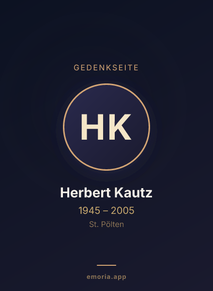 Gedenkportrait von Herbert Kautz