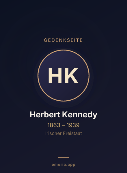 Gedenkportrait von Herbert Kennedy